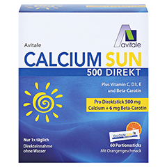 CALCIUM SUN 500 Direkt Portionssticks 60 Stück - Vorderseite