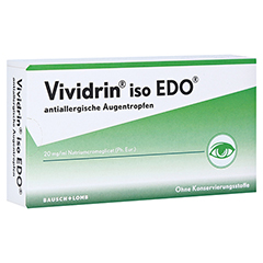 Vividrin iso EDO antiallergische Augentropfen 30x0.5 Milliliter