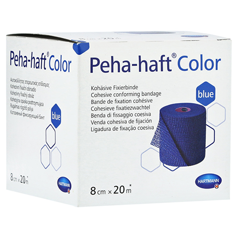 PEHA-HAFT Color Fixierbinde 8 cmx20 m blau 1 Stck
