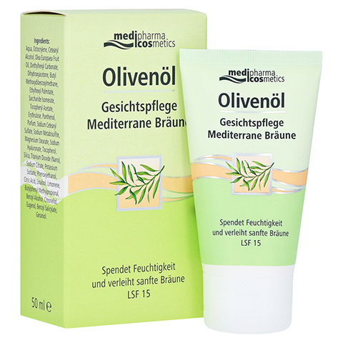 medipharma Olivenöl Gesichtspflege Mediterrane Bräune 50 Milliliter