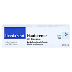 Linola sept Hautcreme mit Clioquinol 15 Gramm - Vorderseite