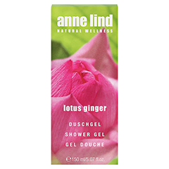 ANNE lind Duschgel lotus ginger 150 Milliliter - Vorderseite