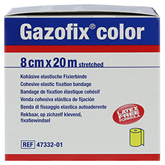 GAZOFIX color Fixierbinde kohsiv 8 cmx20 m gelb 1 Stck - Linke Seite