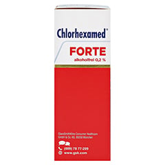 Chlorhexamed FORTE alkoholfrei 0,2% 50 Milliliter N2 - Linke Seite