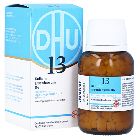 BIOCHEMIE DHU 13 Kalium arsenicosum D 6 Tabletten 420 Stck N3