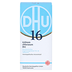 BIOCHEMIE DHU 16 Lithium chloratum D 12 Tabletten 420 Stück - Vorderseite