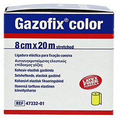 GAZOFIX color Fixierbinde kohsiv 8 cmx20 m gelb 1 Stck - Rechte Seite