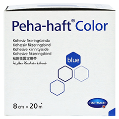 PEHA-HAFT Color Fixierbinde 8 cmx20 m blau 1 Stck - Rechte Seite