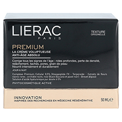 LIERAC Premium reichhaltige Creme 50 Milliliter - Rckseite