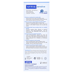 VITIS sensitive Mundspülung 500 Milliliter - Rechte Seite