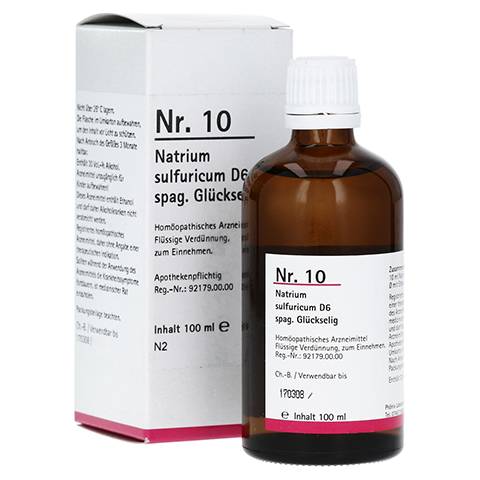 NR.10 Natrium sulfuricum D 6 spag.Glckselig 100 Milliliter N2