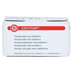 JODOTAMP 50 mg/g 2 cmx5 m Tamponaden 1 Stck - Vorderseite