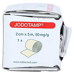 JODOTAMP 50 mg/g 2 cmx5 m Tamponaden 1 Stck - Rechte Seite