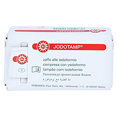 JODOTAMP 50 mg/g 2 cmx5 m Tamponaden 1 Stck - Rckseite