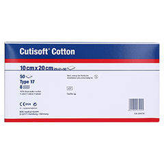 CUTISOFT Cotton Kompr.10x20 cm ster.8fach 25x2 Stück - Rückseite