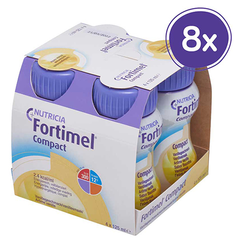 FORTIMEL Compact 2.4 Vanillegeschmack 8x4x125 Milliliter