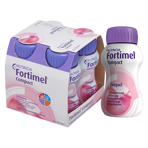FORTIMEL Compact 2.4 Erdbeergeschmack 4x125 Milliliter
