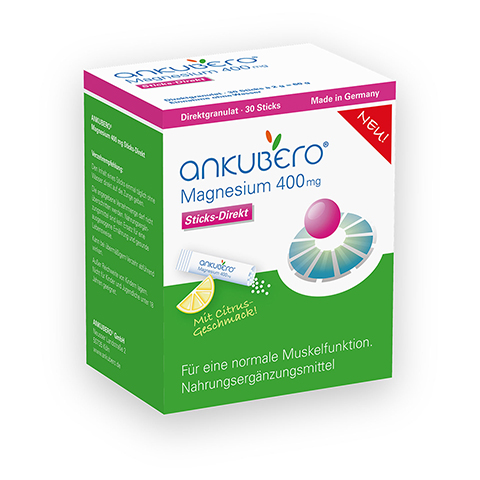 ANKUBERO Magnesium 400 mg Sticks-Direkt 30 Stck