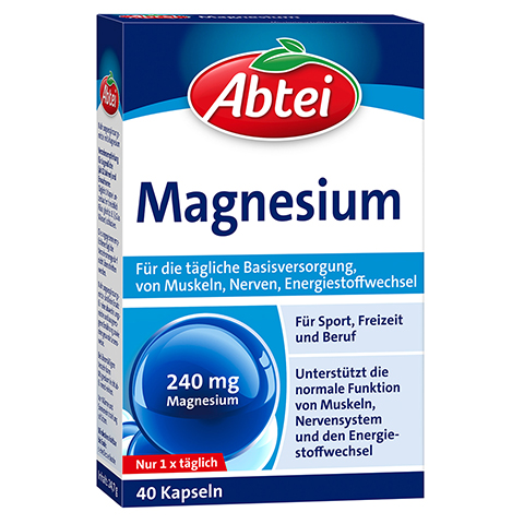 ABTEI Magnesium 240 mg Kapseln Titandioxidfrei 40 Stck