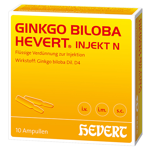 GINKGO BILOBA HEVERT injekt N Ampullen 10 Stck N1