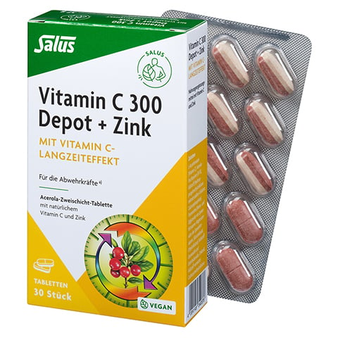 VITAMIN C 300 Depot+Zink Tabletten Salus 30 Stck