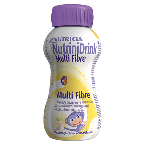 NUTRINIDRINK MultiFibre Bananengeschmack 200 Milliliter
