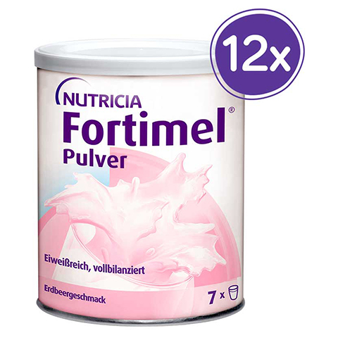 FORTIMEL Pulver Erdbeere 12x335 Gramm