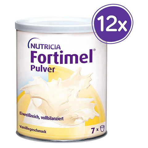 FORTIMEL Pulver Vanillegeschmack 12x335 Gramm
