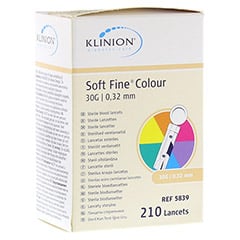 KLINION Soft fine colour Lanzetten 30 G 210 Stück