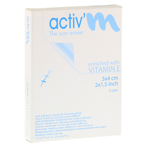 ACTIV'M Narbenpflaster mit Vitamin E 4x5 cm 5 Stck