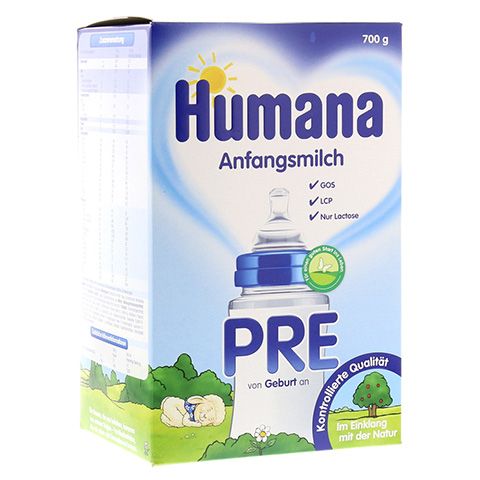 HUMANA Anfangsmilch PRE LCP+GOS Pulver 700 Gramm