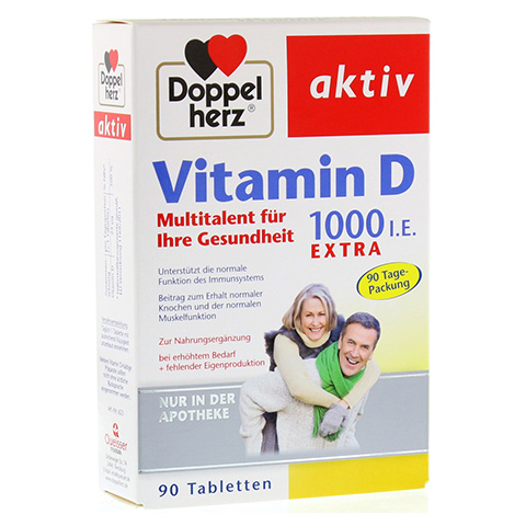 DOPPELHERZ Vitamin D 1.000 I.E. EXTRA Tabletten 90 Stck