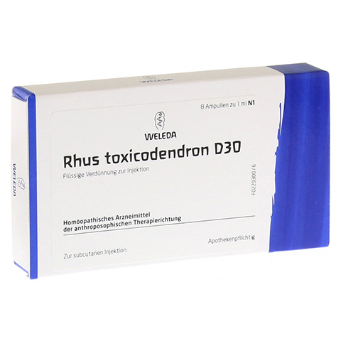 RHUS TOXICODENDRON D 30 Ampullen 8x1 Milliliter N1