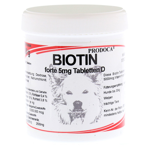 BIOTIN FORTE 5 mg D Tabletten vet. 200 Stck