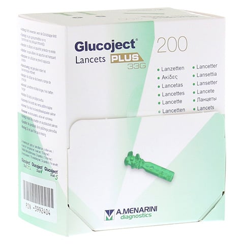 GLUCOJECT Lancets PLUS 33 G 200 Stück