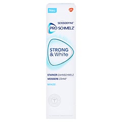 SENSODYNE ProSchmelz strong & white Zahnpasta 75 Milliliter - Vorderseite