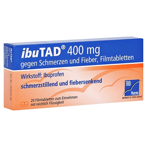 IbuTAD 400mg gegen Schmerzen und Fieber 20 Stück