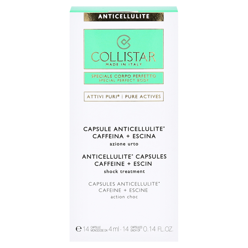 COLLISTAR Pure Actives Anticellulite Capsules Escin 14 + medpex Stück | Koffein