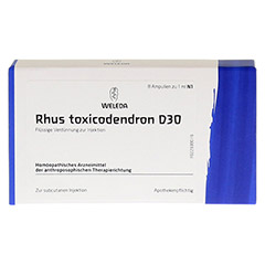 RHUS TOXICODENDRON D 30 Ampullen 8x1 Milliliter N1 - Vorderseite