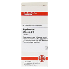 STRYCHNINUM NITRICUM D 6 Tabletten 80 Stck N1 - Vorderseite