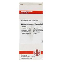 VANADIUM METALLICUM D 6 Tabletten 80 Stck N1 - Vorderseite