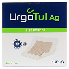 URGOTL Ag Lite Border 10x12 cm Verband 10 Stck - Vorderseite