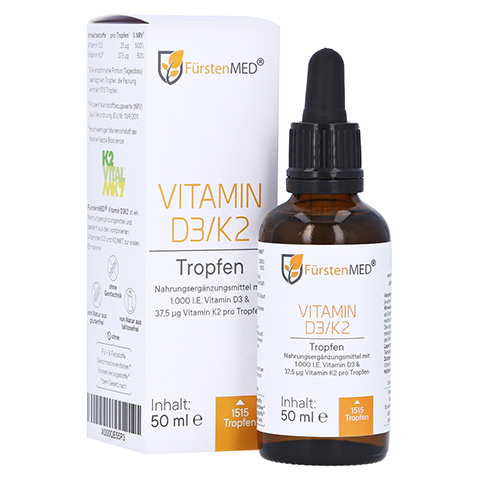 FRSTENMED Vitamin D3K2 Tropfen 50 Milliliter