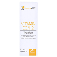FRSTENMED Vitamin D3K2 Tropfen 50 Milliliter - Vorderseite