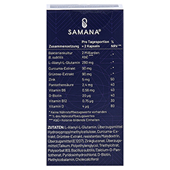 SAMANA FORCE 10in1 Kapseln mit Bakterienkultur 60 Stck - Rckseite