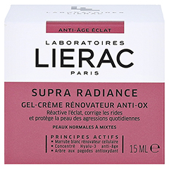 LIERAC Supra Radiance Gel-Creme 15 Milliliter - Rckseite