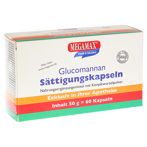 MEGAMAX Sttigungskapseln Glucomannan 60 Stck