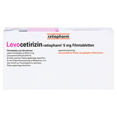 Levocetirizin-ratiopharm 5mg 100 Stck N3 - Oberseite