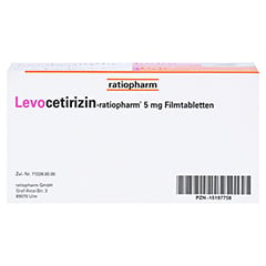 Levocetirizin-ratiopharm 5mg 100 Stck N3 - Unterseite