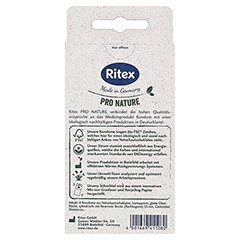 RITEX PRO NATURE SENSITIV Kondome 8 Stück - Rückseite